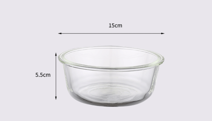 Glass Material Cat Glass Bowl Cat Bowl